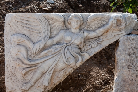 Ruins of the ancient Greek city Ephesusの写真素材