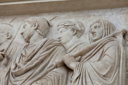 Rome - Ara Pacis, Altar of Augustan Peaceの写真素材