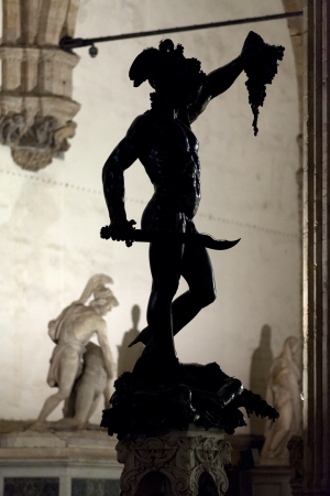 Florence - Piazza della Signoria, Perseus with the Head of Medusaの写真素材
