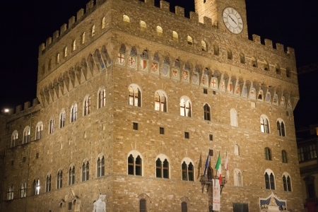  Palazzo Vecchio on Piazza della Signoria, Florence, Tuscanyのeditorial素材