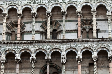  San Michele in Foro church - Lucca , Tuscany.の写真素材