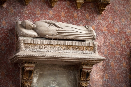Medieval and Renaissance wall tombs in Santi Giovanni e Paolo, Venice, After the 15th century the funeral services of all of Venice's doges were held here, and twenty-five doges are buried in the church.のeditorial素材