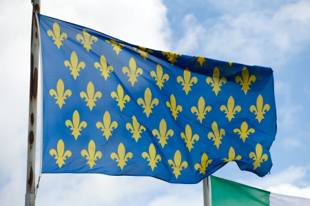 The flag of medieval Franceの写真素材