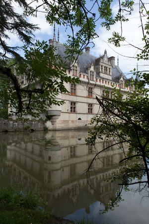 Azay-le-Rideau castle in the Loire Valley, France のeditorial素材