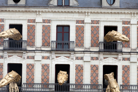 House of magic beside Chateau Blois. Loire valley, Franceのeditorial素材