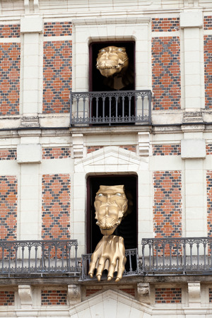 House of magic beside Chateau Blois. Loire valley, Franceのeditorial素材