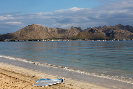 Coastline in Pollenca Port. Majorca, Spainのeditorial素材