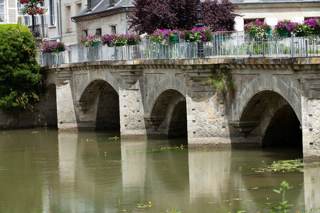 Old bridge in Azay Le Rideau.Loire Valley, France
