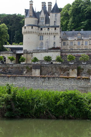 Castel of Rigny-Usse   Known as the Sleeping Beauty Castle and built in the eleventh century. Loire Valley, Franceのeditorial素材