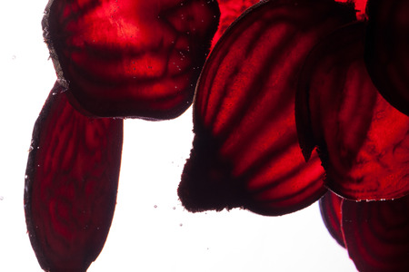 sliced raw beetの写真素材
