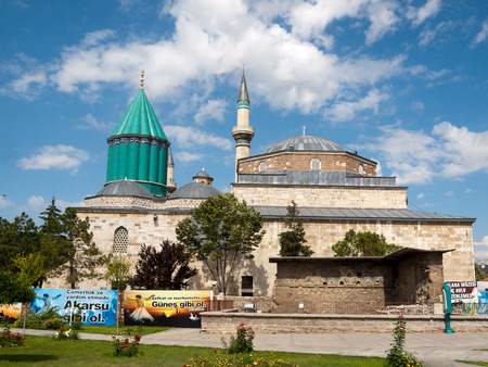 Mevlana museum mosque in Konya, Turkey のeditorial素材