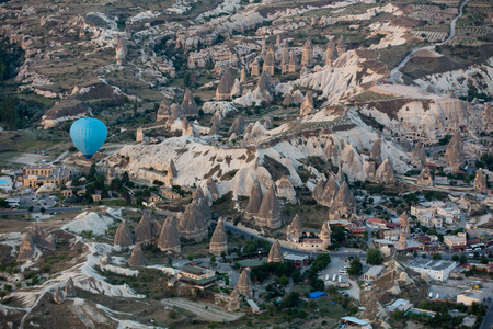 Hot Air Baloon over Cappadocia at sunrise. Turkeyのeditorial素材