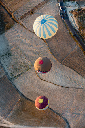 Cappadocia, Turkey.The greatest tourist attraction of Cappadocia , the flight with the balloon at sunriseのeditorial素材