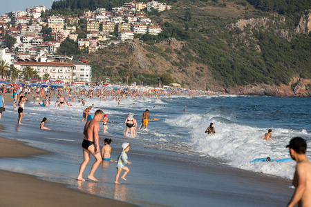 Alanya - the beach of Cleopatra .  Alanya is one of most popular seaside resorts in Turkeyのeditorial素材