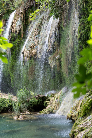 Kursunlu Waterfall Nature Park near Antalya. Turkeyの写真素材