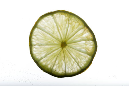 lime slices. Close-up.の写真素材