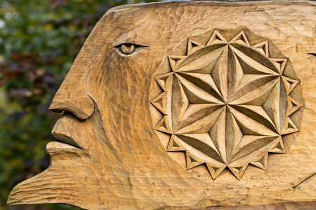 Fairy-like wooden figures from primaeval Slawic talesの写真素材