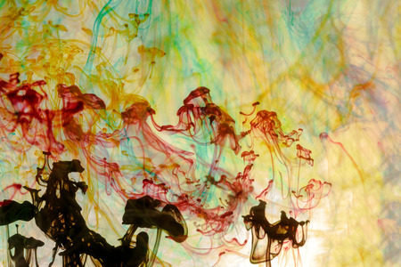 Abstract and very colorful motion blur backgroundの写真素材