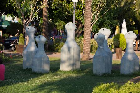 Alanya -  Damlatas  park near Clepatra beach in the late afternoon. Turkeyの写真素材