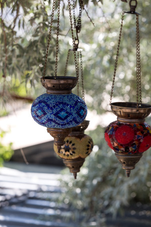 Traditional turkish lamp.の写真素材