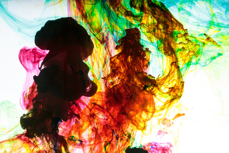 Abstract and very colorful motion blur backgroundの写真素材