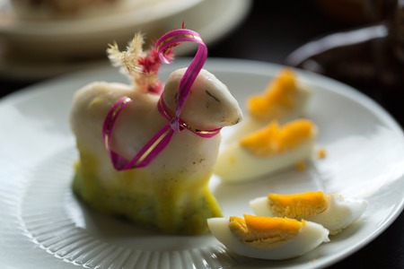 paschal lamb and Easter egg