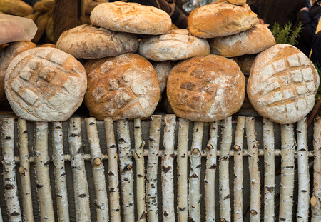 The  loaf of rustic bread traditionally roasted.
