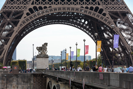 Eiffel Tower - The most famous symbol of Parisのeditorial素材