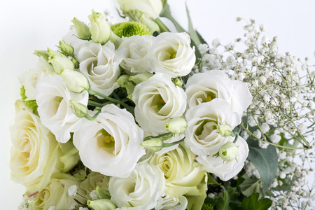 Close up of white rosesの写真素材