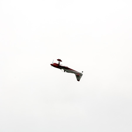 KRAKOW, POLAND - JUNE 29: Flying display and aerobatic show  in Malopolski Piknik Lotniczy (Air...