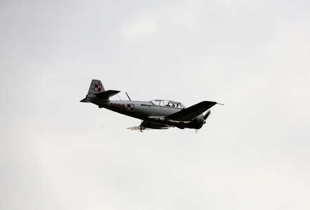 KRAKOW, POLAND - JUNE 29: Flying display and aerobatic show  in Malopolski Piknik Lotniczy (Air...