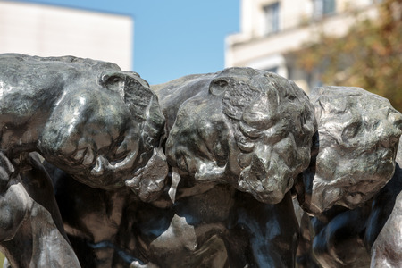 Statue in Rodin Museum in Parisのeditorial素材