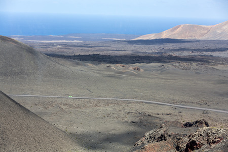 Timanfaya National Park in Lanzarote, Canary Islands, Spainのeditorial素材