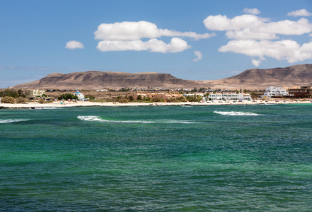 Del Castillo Beach of El Cotillo on Fuerteventura . Canary Island. Spainの写真素材