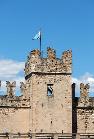 Old Castle in Torri del Benaco at Garda Lake in Italyのeditorial素材