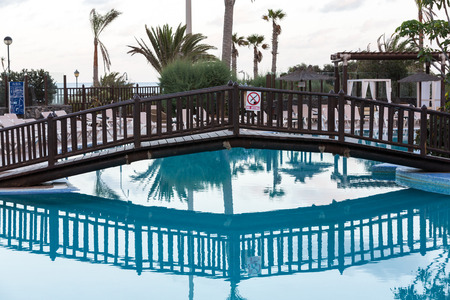 Swimming Pool in Caleta de Fuste on Fuerteventura . Canary Island. Spainのeditorial素材