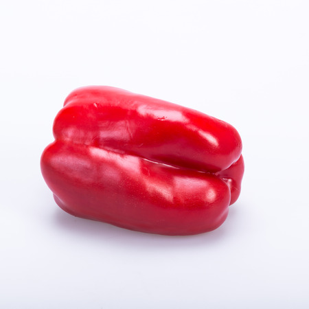 red pepper isolated on white backgroundの写真素材