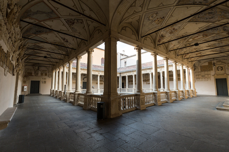 Palazzo Bo, historical building home of the Padova University from 1539, in Padua, Italyのeditorial素材