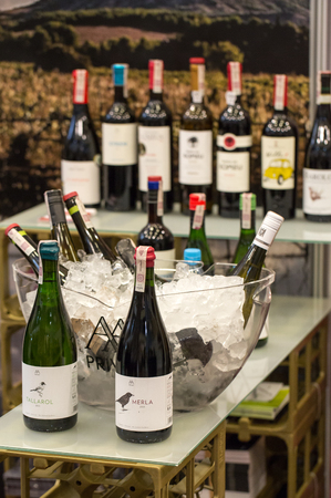 CRACOW, POLAND - NOVEMBER 17, 2016:  International Wine Trade Fair ENOEXPO in Cracow is a professional event dedicated to wine. Every year the producers of wine from all around the world meet the importers, distributors and representatives. Cracow. Polandのeditorial素材