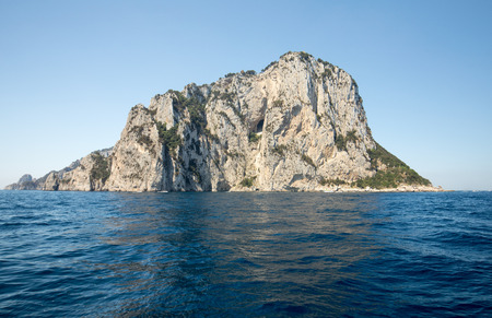 The Island of Capri is a very picturesque, luxuriant and extraordinary location in Italy famous for its high rocks.の写真素材
