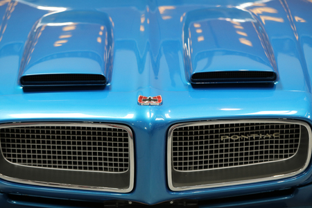 CRACOW, POLAND - MAY 20, 2017: Pontiac displayed at 3rd edition of MOTO SHOW in Krakow. Poland. Exhibitors present  most interesting aspects of the automotive industryのeditorial素材