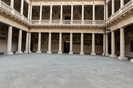 Palazzo Bo, historical home of the Padova University from 1539, in Padua, Italyのeditorial素材