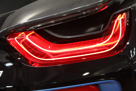 Back lights of a car