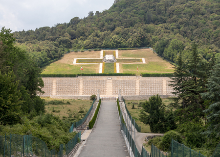 Monte Cassino: Polish War Cemetery at Monte Cassino - a necropolis of Polish soldiers who died in the battle of Monte Cassino from 11 to 19 May 1944. Italyのeditorial素材