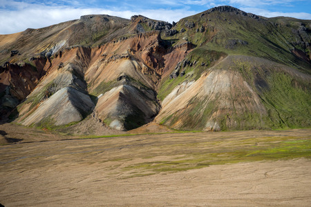 Volcanic mountains of Landmannalaugar in Fjallabak Nature Reserve. Icelandの写真素材
