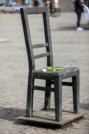 Cracow, Poland - March 11, 2018: The 75th Anniversary of the Krakow Ghetto Liquidation - Remembrance March. Cracow. Polandのeditorial素材