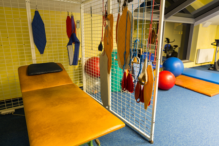 WISLA, POLAND - OCTOBER 23, 2105: Gym and fitness room at the rehabilitation center for the disabled in Wisla, Polandのeditorial素材