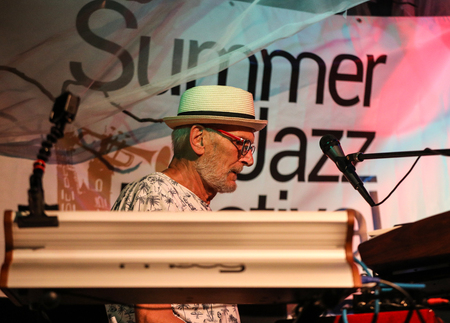 Cracow, Poland - June 25, 2018: Laboratorium performs live at the Summer Jazz Festival in Krakow, is the 23rd edition of the festival, which will host over 150 concerts and will perform over 500 jazz musiciansのeditorial素材