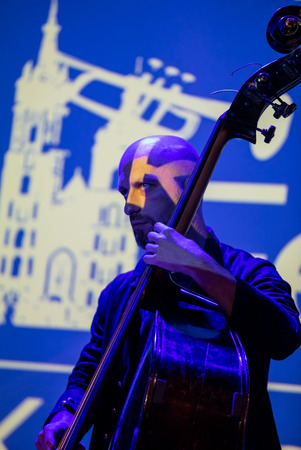 Cracow, Poland - June 29, 2018: Zbigniew Namyslowski Quintet  live on stage of Manggha Museum of Japanese Art and Technology at the Summer Jazz Festival in Krakow. Polandのeditorial素材