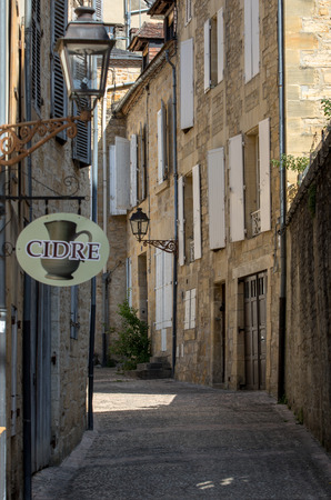 Sarlat, France - September 2, 2018: the picturesque city of Sarlat la Caneda in Dordogne Department, Aquitaine, Franceのeditorial素材